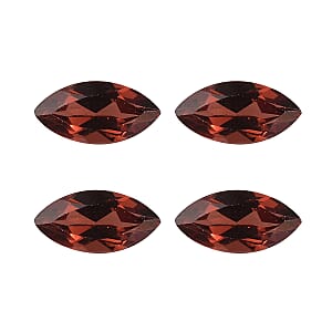 Set of 4 Mozambique Garnet (Mrq 6x3 mm) 1.16 ctw