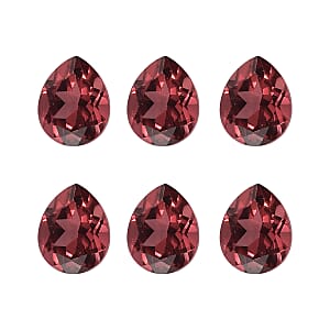 Set of 6 AA Mozambique Garnet (Pear 5x4 mm) 2.33 ctw