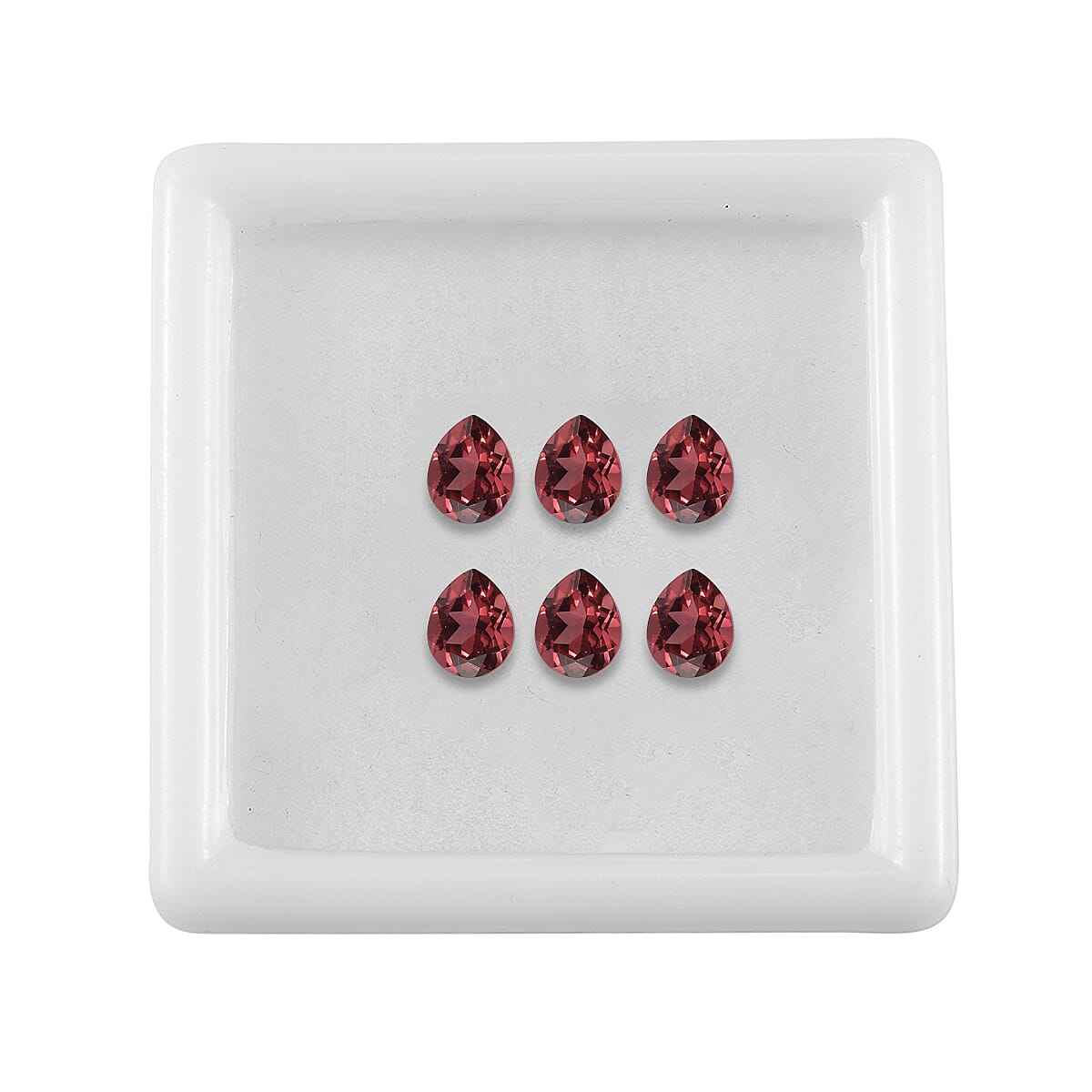 Set of 6 AA Mozambique Garnet (Pear 5x4 mm) 2.33 ctw image number 2