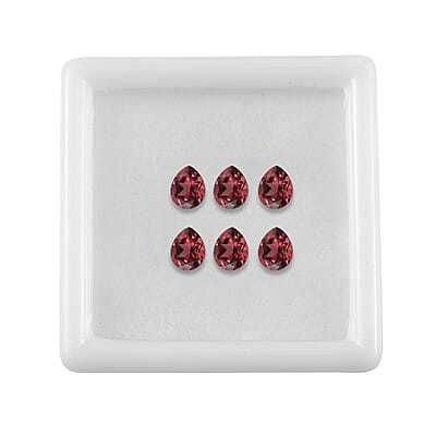 Set of 6 AA Mozambique Garnet (Pear 5x4 mm) 2.33 ctw