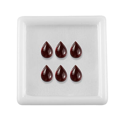 Set of 6 AA Mozambique Garnet (Pear 7x5 mm) 4.47 ctw