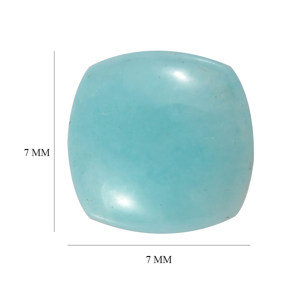 Amazonite (Cush 7x7 mm) 1.24 ctw image number 3
