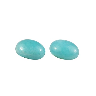 Amazonite Set of 2 (Ovl 7x5 mm) 1.44 ctw