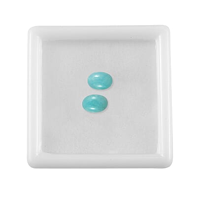 Amazonite Set of 2 (Ovl 7x5 mm) 1.44 ctw