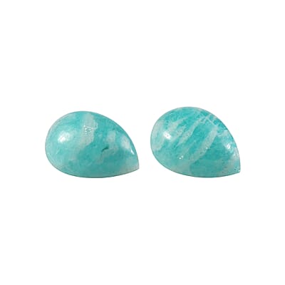 Amazonite Set of 2 (Pear 7x5 mm) 1.45 ctw