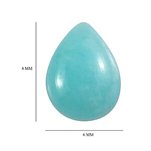 Amazonite (Pear 8x6 mm) 0.92 ctw