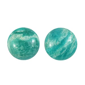 Amazonite Set of 2 (Rnd 6 mm) 1.63 ctw