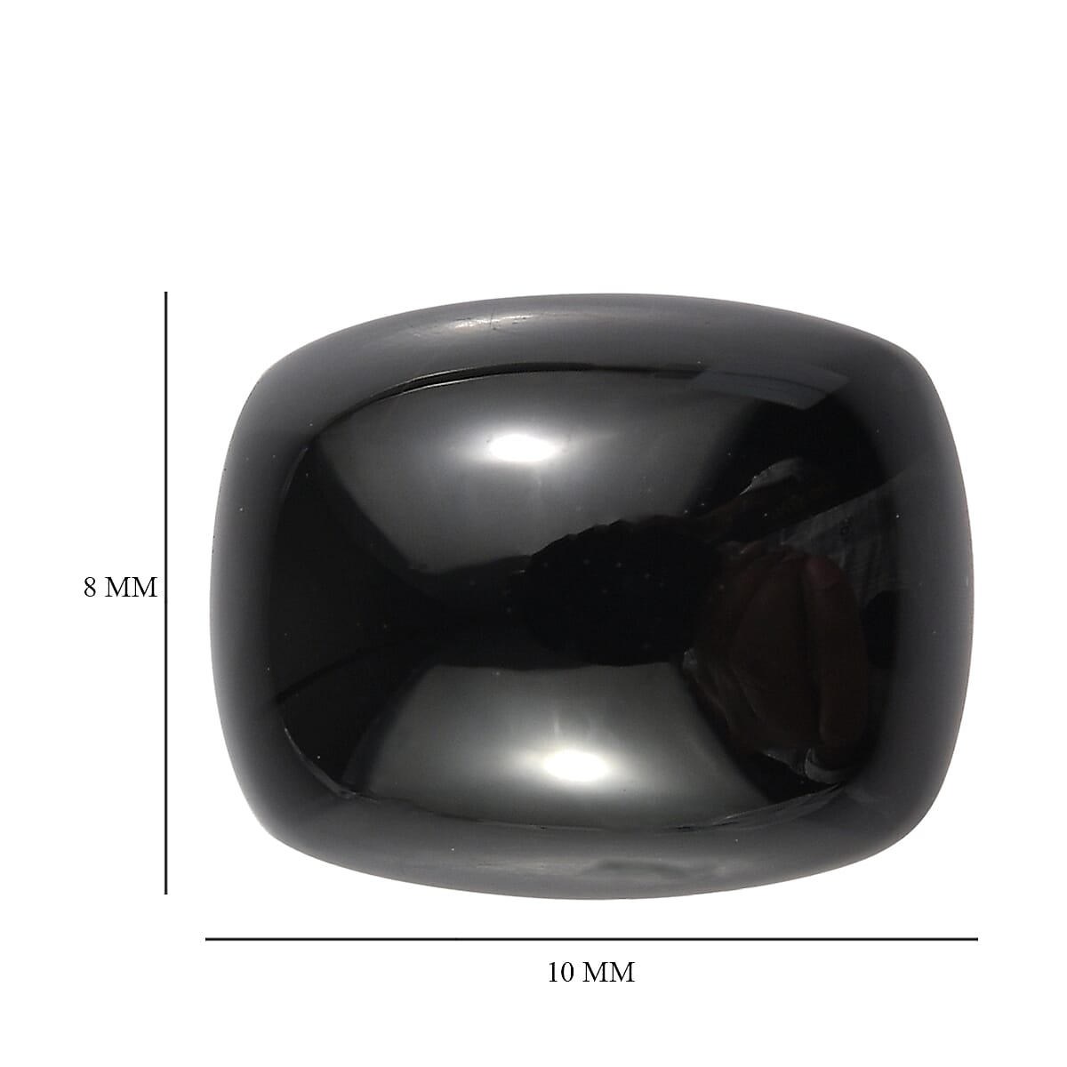 Black Onyx (Cush 10x8 mm) 2.50 ctw image number 3