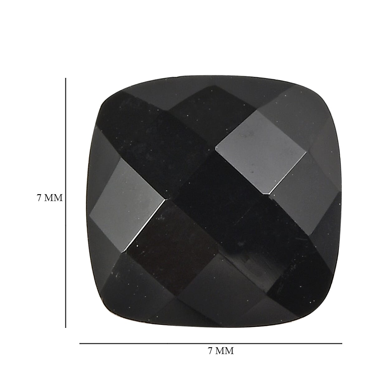 Black Onyx (Cushion 7x7 mm) 1.25 ctw image number 3