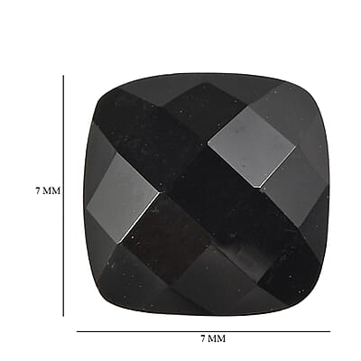 Black Onyx (Cushion 7x7 mm) 1.25 ctw