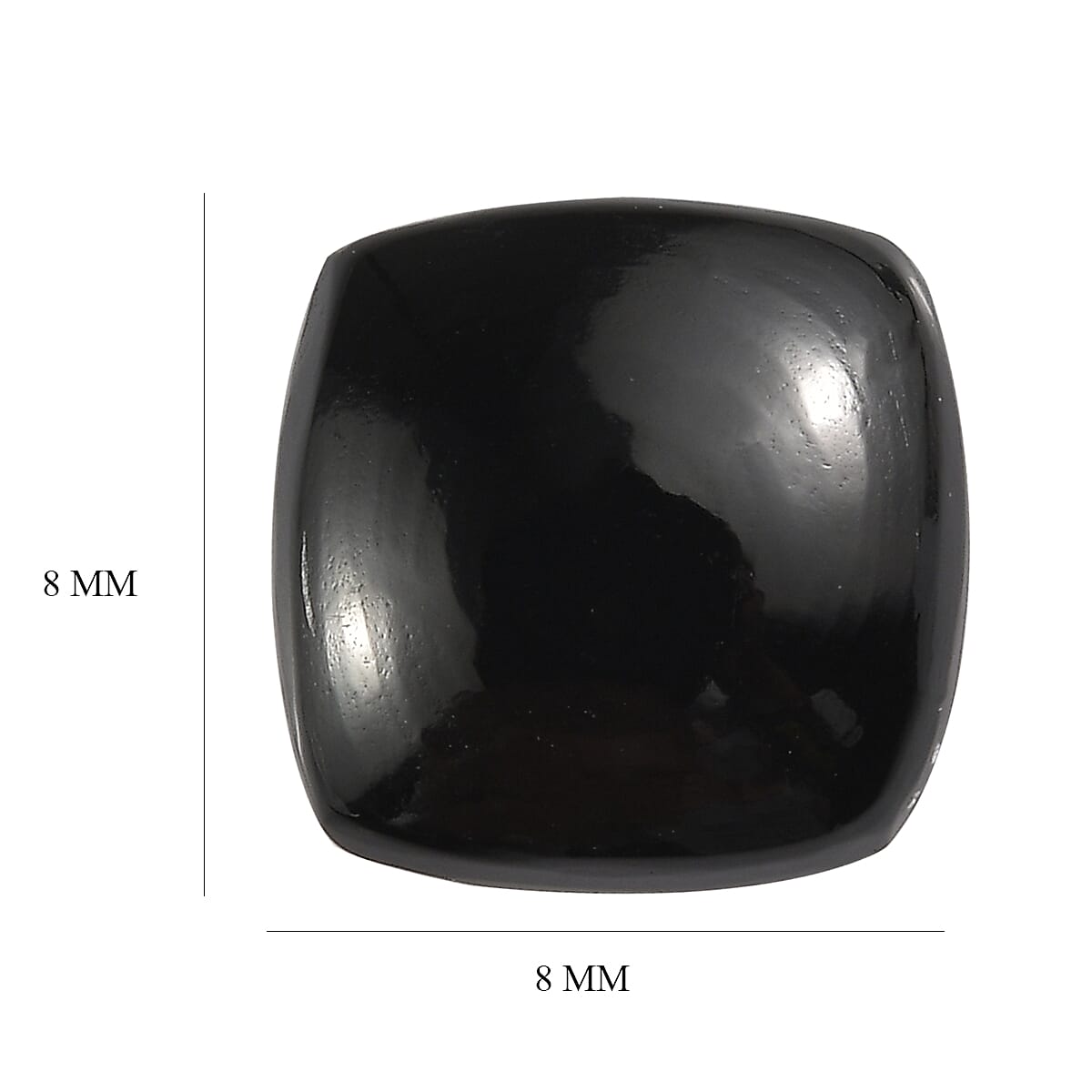 Black Onyx (Cush 8x8 mm) 2.13 ctw image number 3