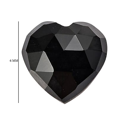 AA Black Onyx (Hrt 6 mm) 0.69 ctw