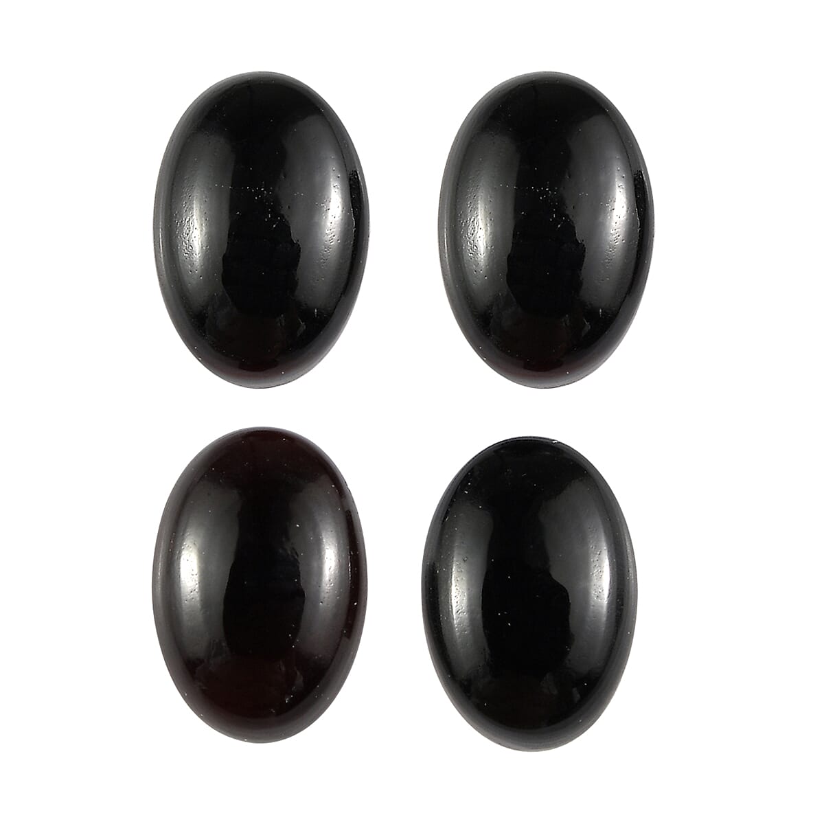 Set of 4 Black Onyx (Oval 6x4 mm) 1.60 ctw image number 0