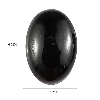 Set of 4 Black Onyx (Oval 6x4 mm) 1.60 ctw
