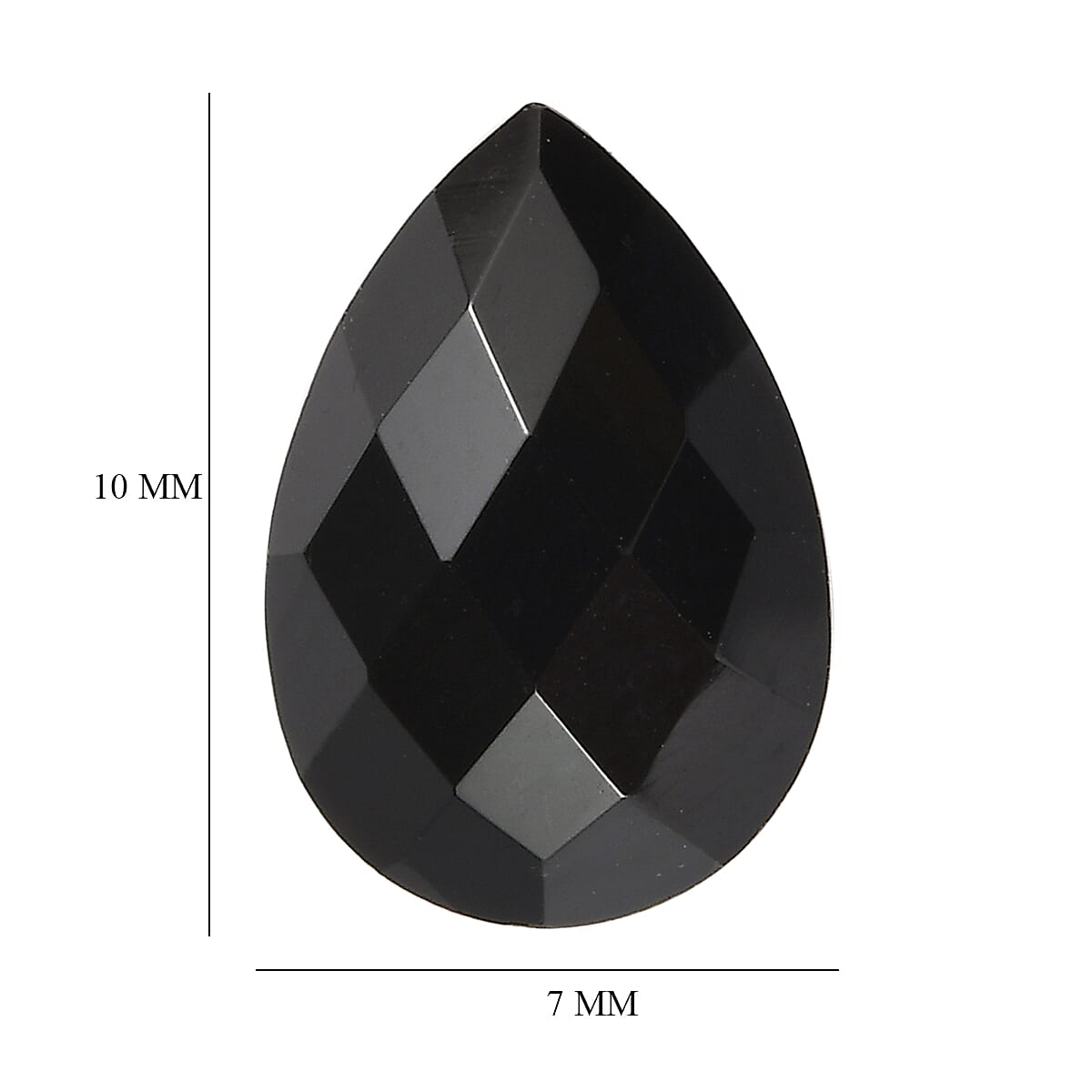 Black Onyx (Pear 10x7 mm) 1.77 ctw image number 3