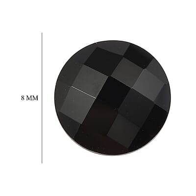 Black Onyx (Rnd 8 mm) 1.65 ctw