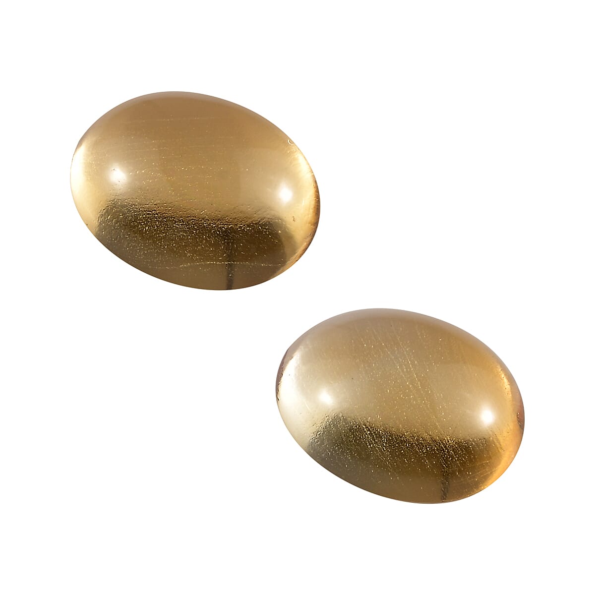 Set of 2 Brazilian Citrine (Oval 9x7 mm) 3.20 ctw image number 1