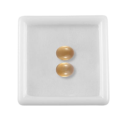 Set of 2 Brazilian Citrine (Oval 9x7 mm) 3.20 ctw