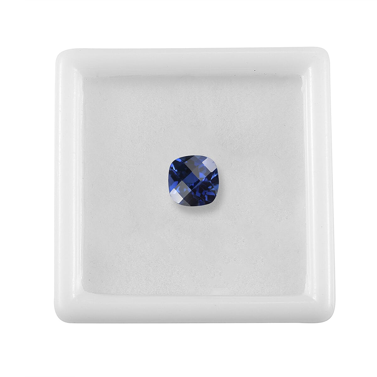 Lab Created Blue Sapphire (Cushion 8x8 mm) 2.45 ctw image number 2