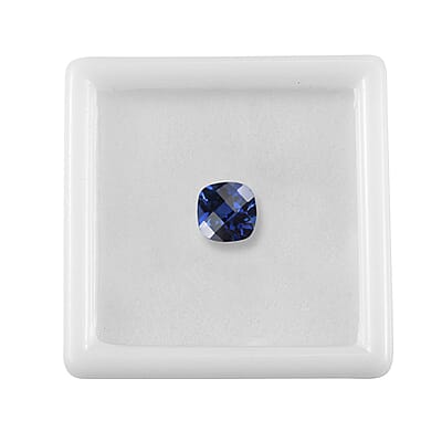 Lab Created Blue Sapphire (Cushion 8x8 mm) 2.45 ctw