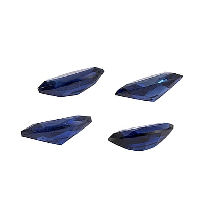 Set of 4 Lab Created Blue Sapphire (Mrq 6x3 mm) 1.08 ctw