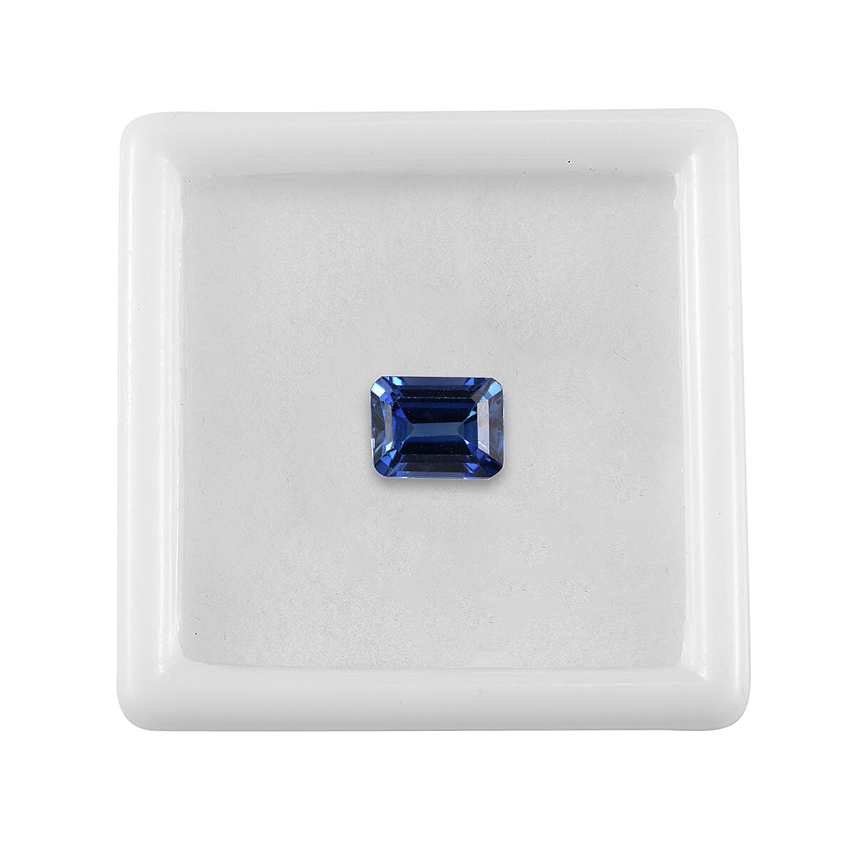 Lab Created Blue Sapphire (Oct 8x6 mm) 1.80 ctw image number 2