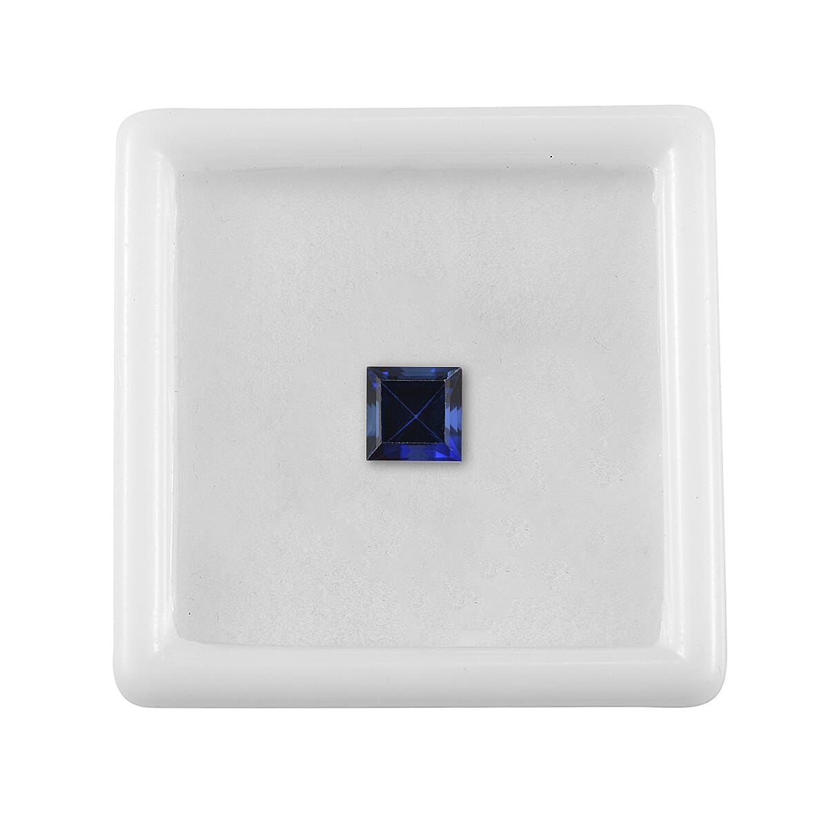 Lab Created Blue Sapphire (Sqr 6 mm) 1.32 ctw image number 2