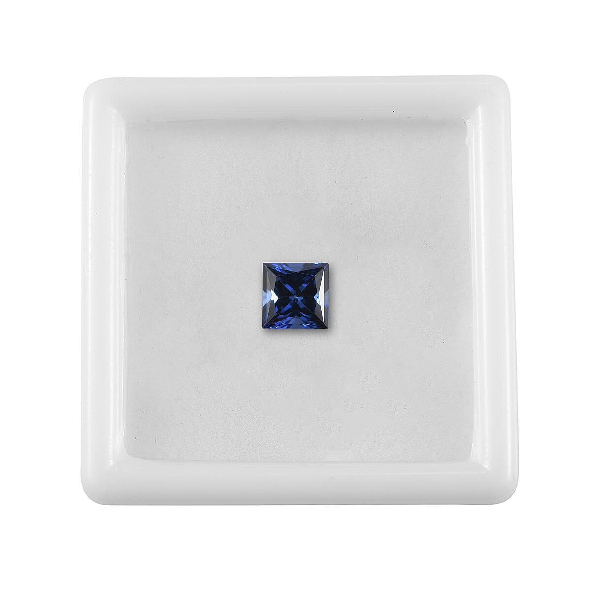 Lab Created Blue Sapphire (Sqr 6 mm) 1.36 ctw image number 2