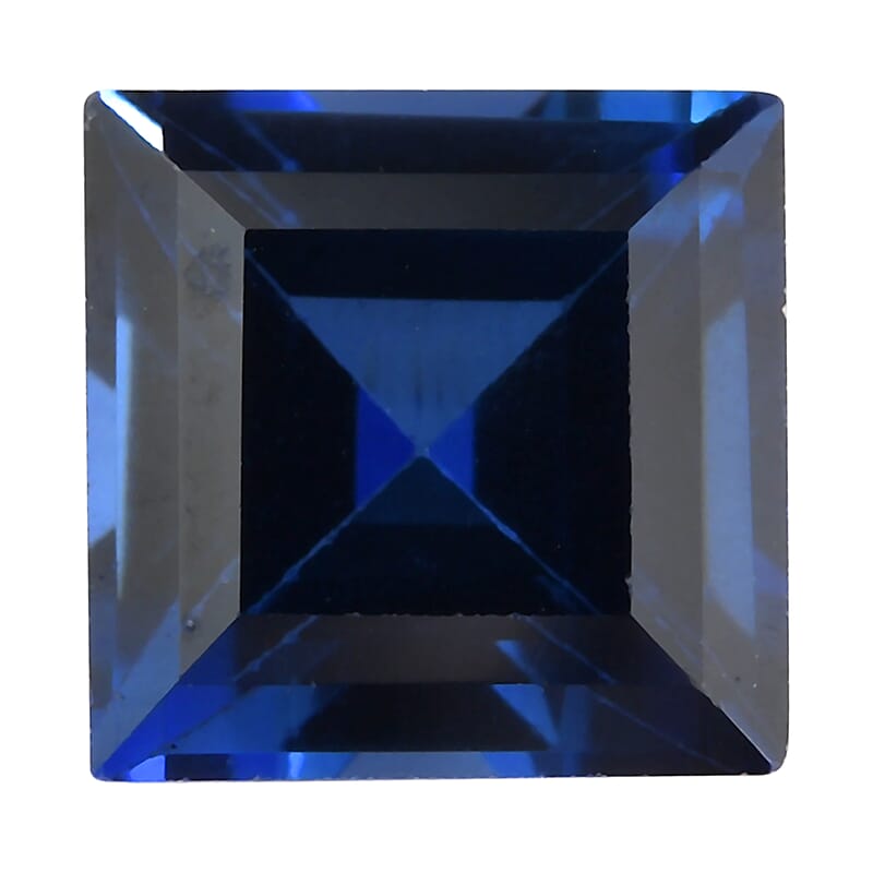 Lab Created Blue Sapphire (Sqr 7 mm) 2.15 ctw