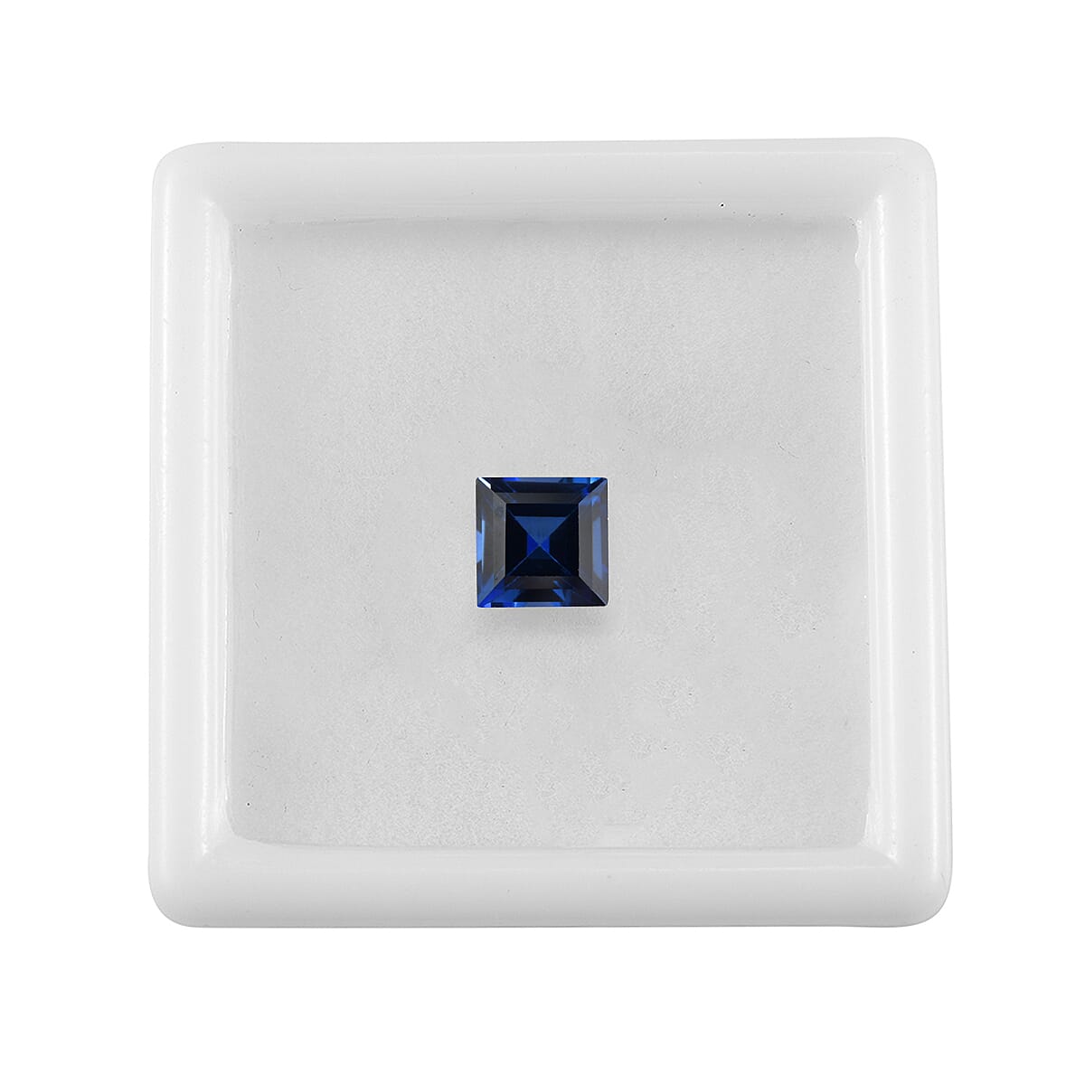 Lab Created Blue Sapphire (Sqr 7 mm) 2.15 ctw image number 2