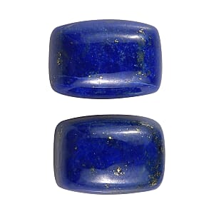 Set of 2 Lapis Lazuli (Cush 7x5 mm) 1.96 ctw