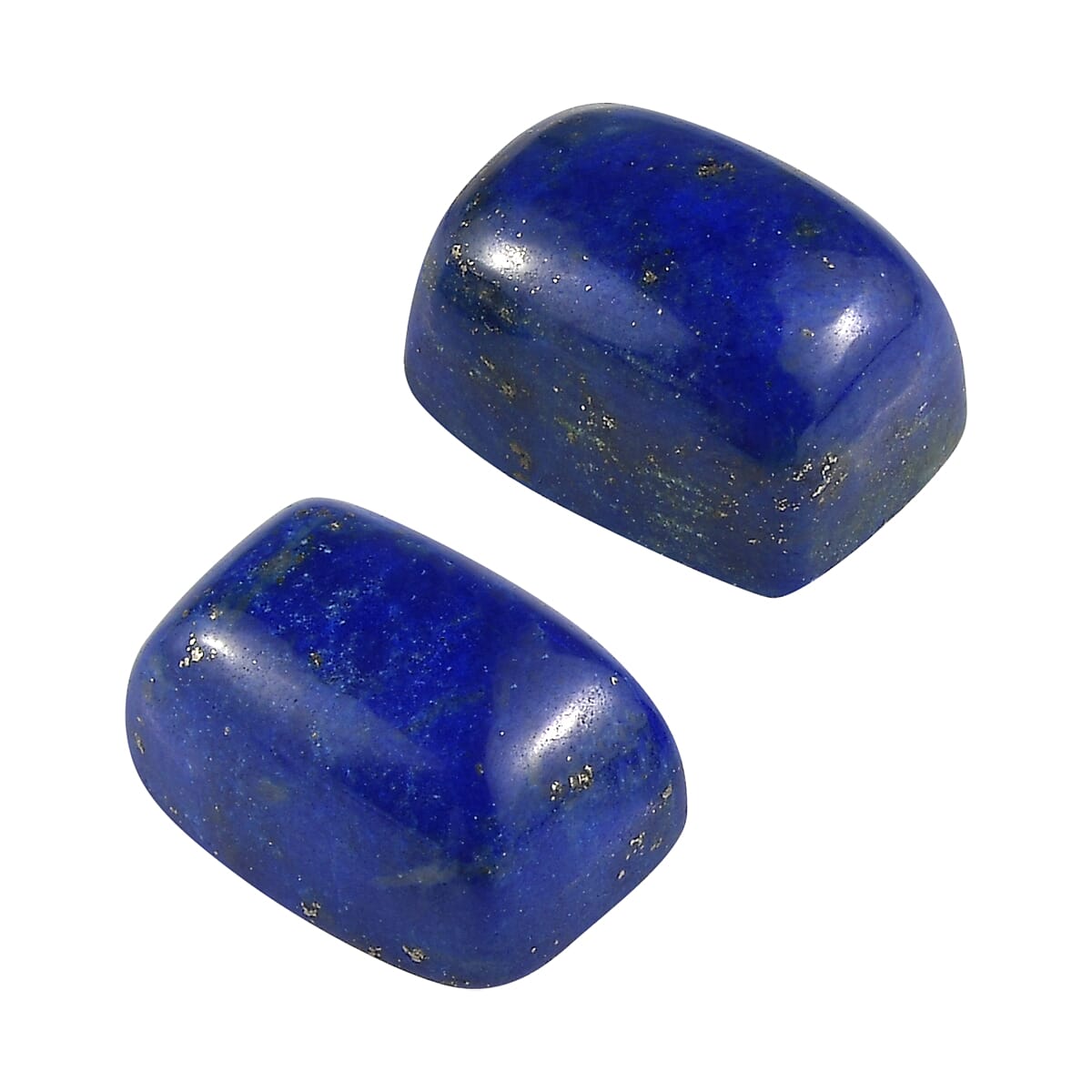 Set of 2 Lapis Lazuli (Cush 7x5 mm) 1.96 ctw image number 1