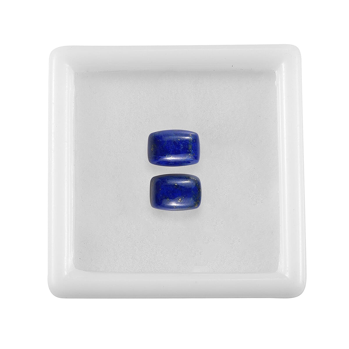 Set of 2 Lapis Lazuli (Cush 7x5 mm) 1.96 ctw image number 2