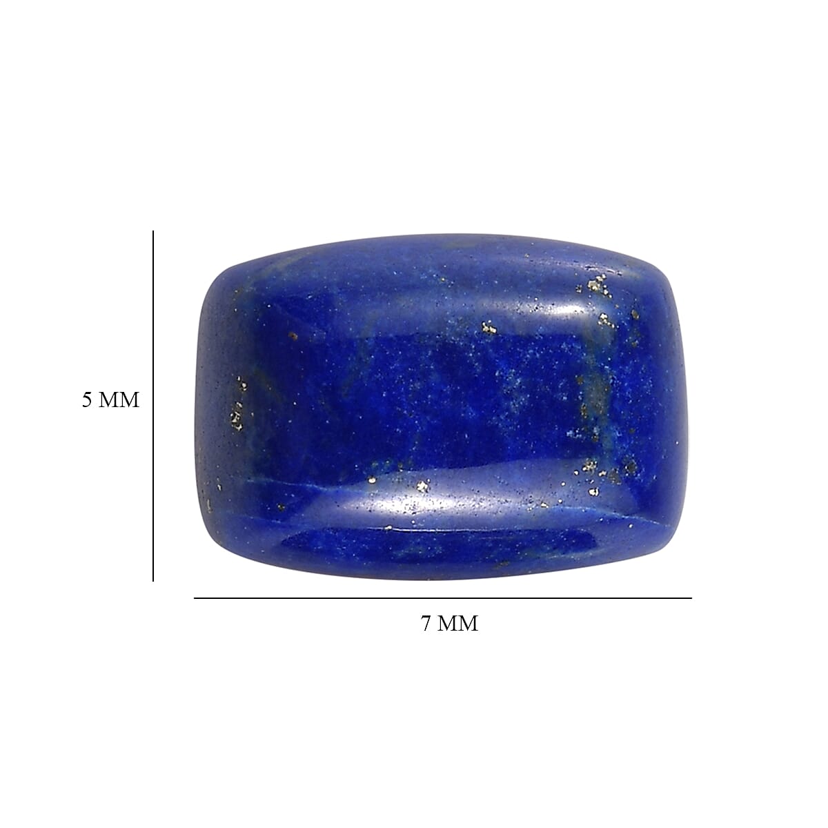 Set of 2 Lapis Lazuli (Cush 7x5 mm) 1.96 ctw image number 3