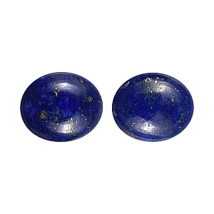 Set of 2 Lapis Lazuli (Oval 5x4 mm) 0.64 ctw