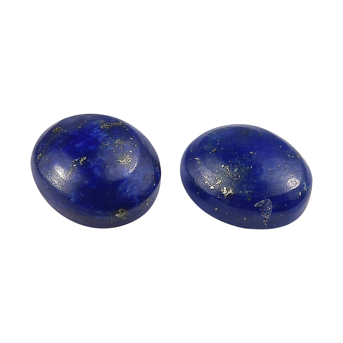 Set of 2 Lapis Lazuli (Oval 5x4 mm) 0.64 ctw image number 1