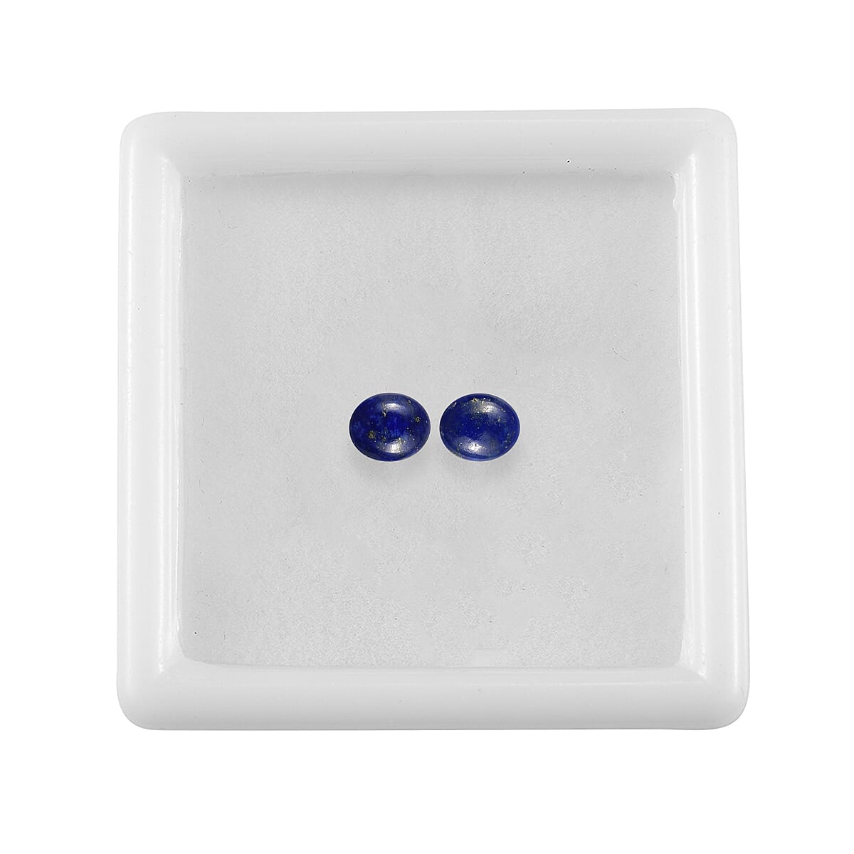 Set of 2 Lapis Lazuli (Oval 5x4 mm) 0.64 ctw image number 2