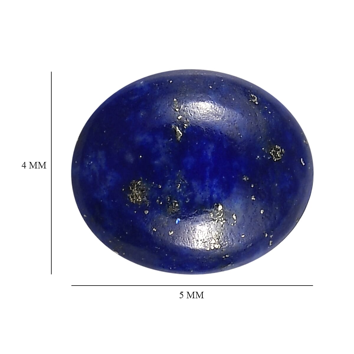 Set of 2 Lapis Lazuli (Oval 5x4 mm) 0.64 ctw image number 3
