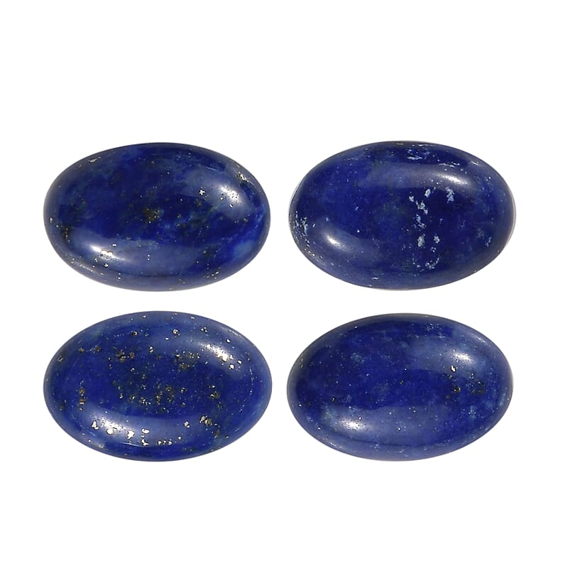 Set of 4 Lapis Lazuli (Oval 6x4 mm) 2.38 ctw