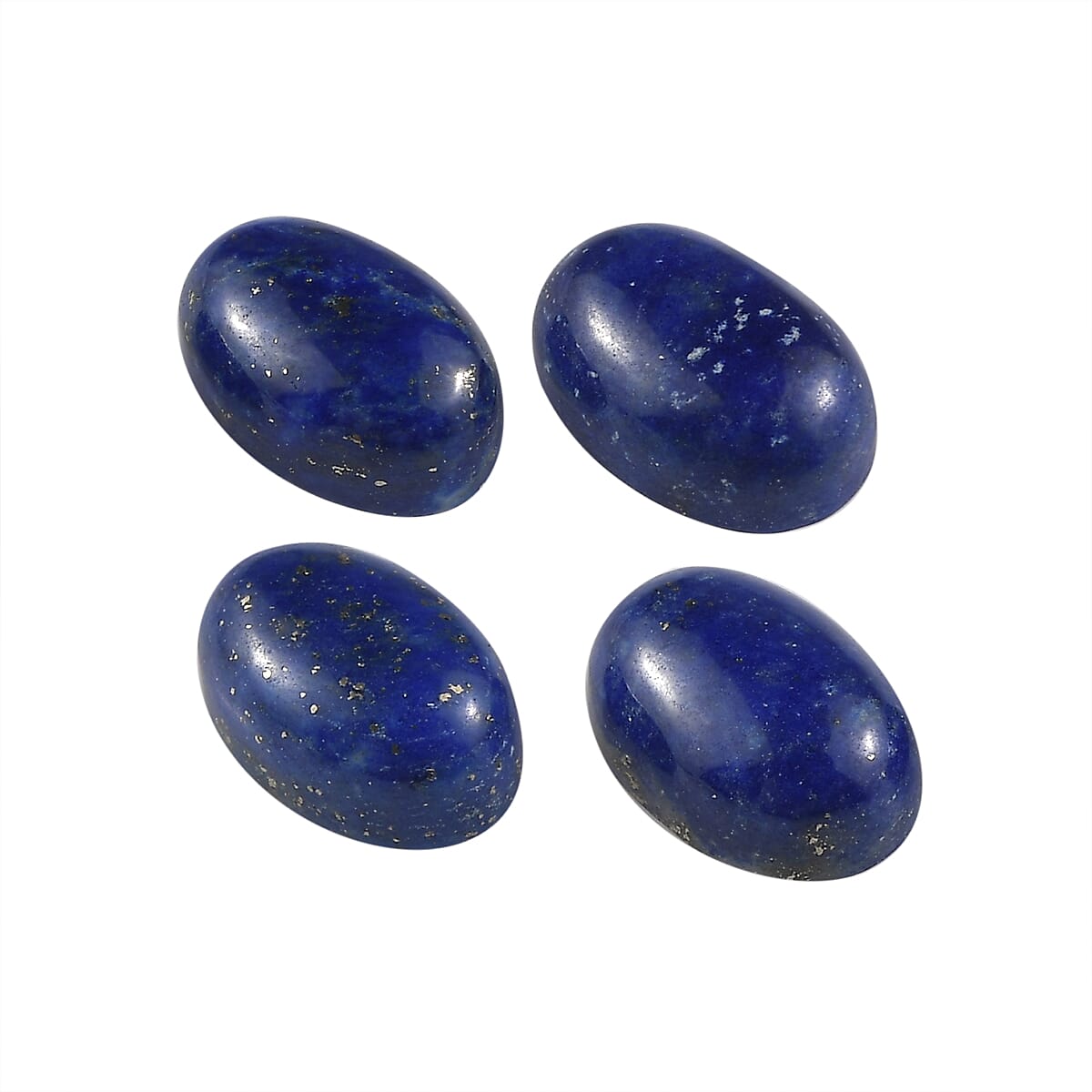 Set of 4 Lapis Lazuli (Oval 6x4 mm) 2.38 ctw image number 1
