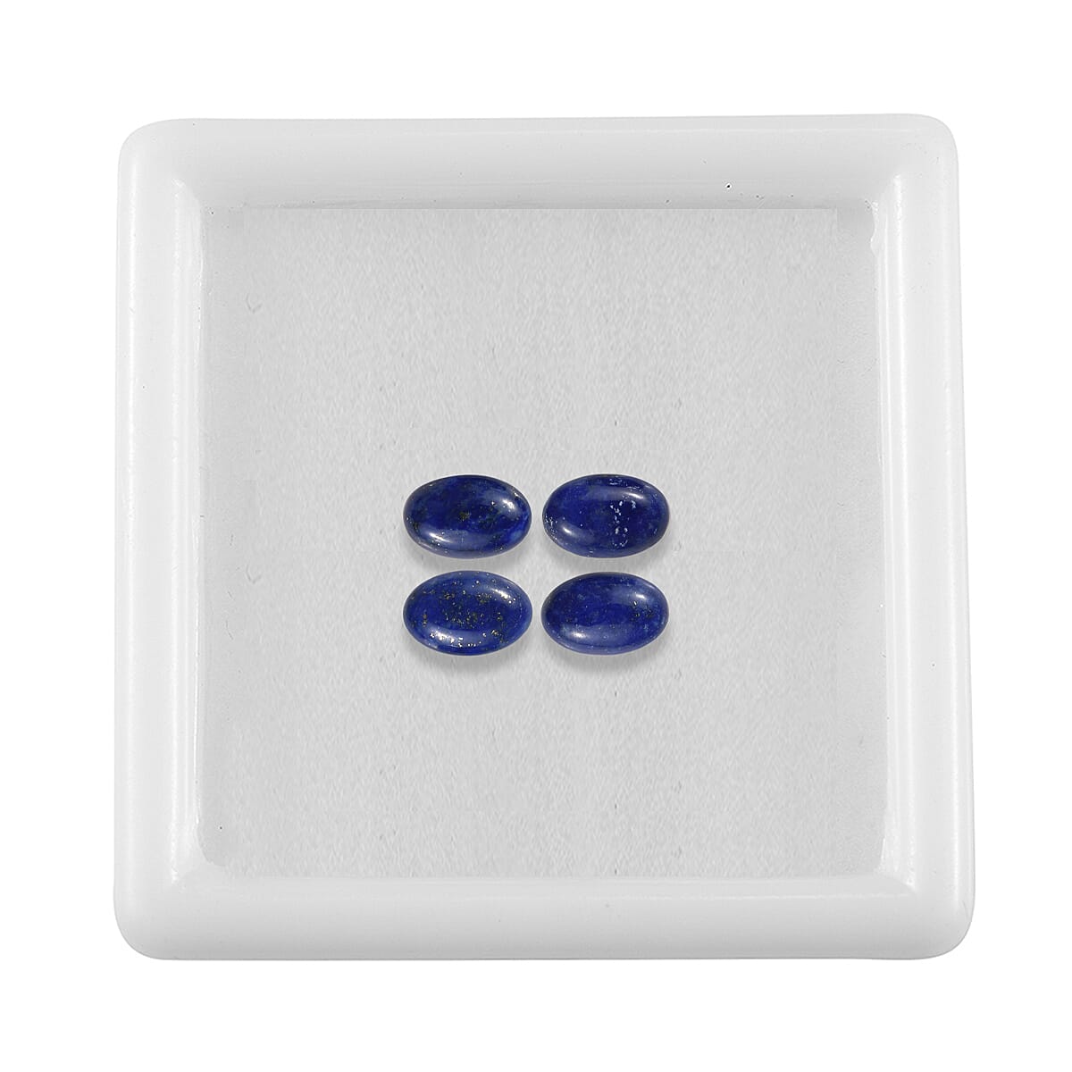 Set of 4 Lapis Lazuli (Oval 6x4 mm) 2.38 ctw image number 2