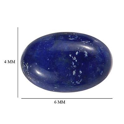 Set of 4 Lapis Lazuli (Oval 6x4 mm) 2.38 ctw