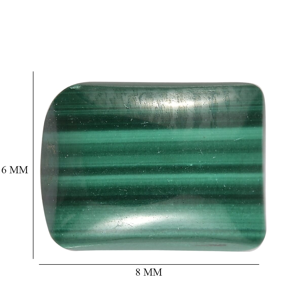 African Malachite (Oct 8x6 mm) 1.85 ctw image number 3