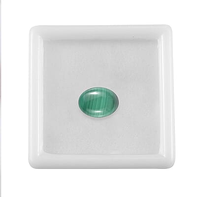 African Malachite (Ovl 11x9 mm) 3.44 ctw