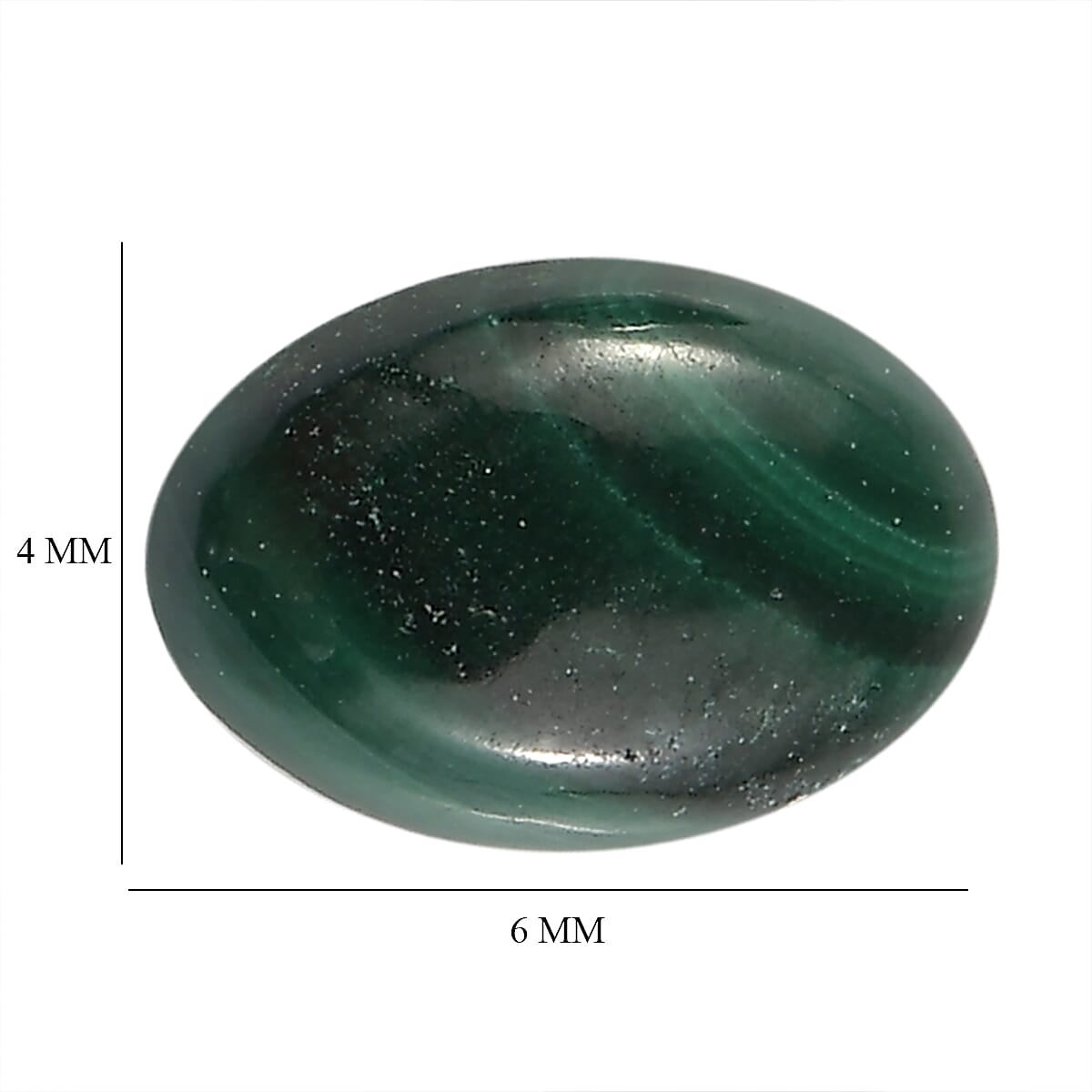 Set of 4 African Malachite (Oval 6x4 mm) 1.90 ctw image number 3