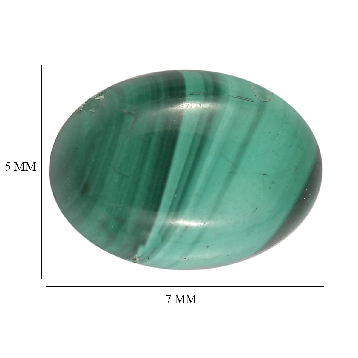 Set of 2 African Malachite (Oval 7x5 mm) 1.60 ctw image number 3
