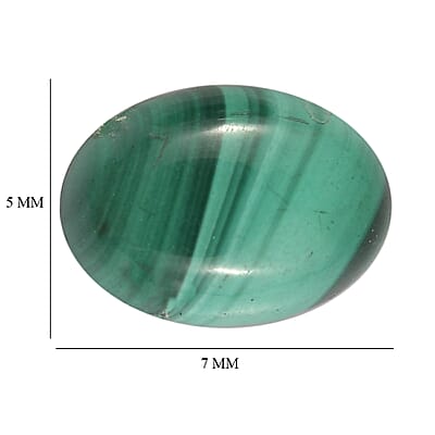 Set of 2 African Malachite (Oval 7x5 mm) 1.60 ctw