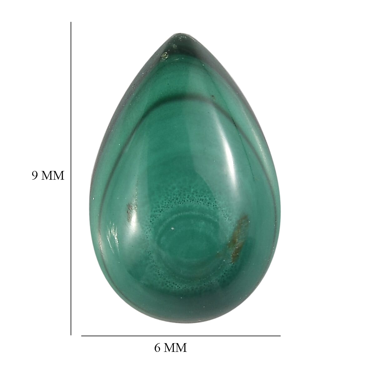 African Malachite (Pear 9x6 mm) 1.55 ctw image number 3