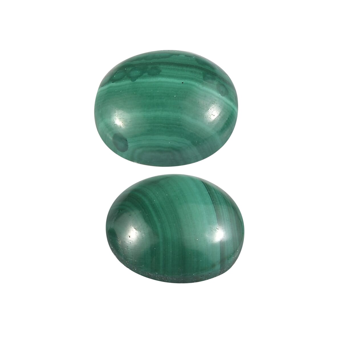 Set of 2 African Malachite (Rnd 6 mm) 1.69 ctw image number 1