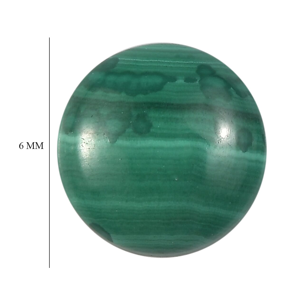 Set of 2 African Malachite (Rnd 6 mm) 1.69 ctw image number 3